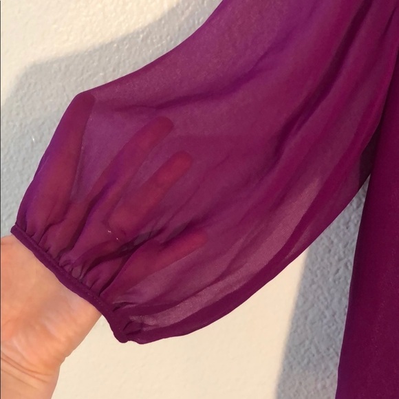 NWT Forever 21 Sheer Sleeve Dress - Picture 4 of 6